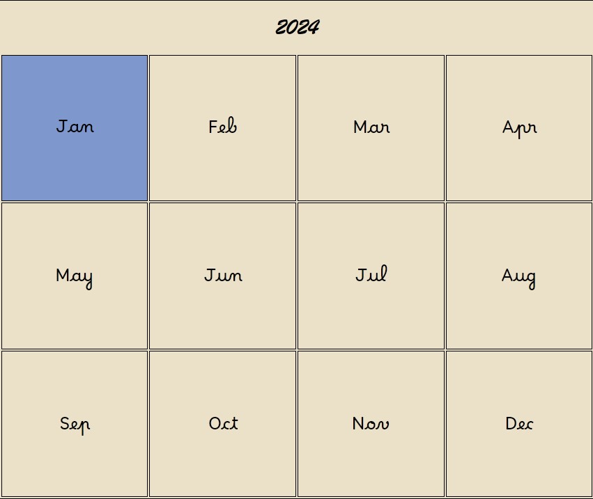 2024 calendary